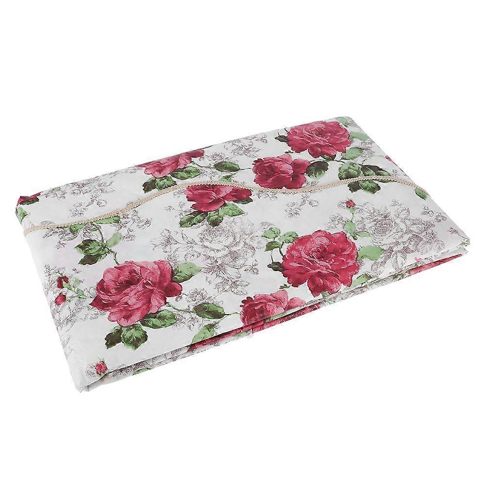 Print Tablecloth Dining Tabletop Protector PVC tablecloth is waterproof and oilproof (Red)
