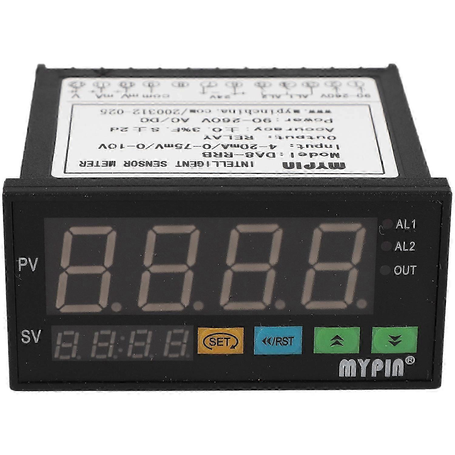 Sensore digitale Display a led intelligente multifunzionale 0-75Mv/4-20Ma/0-10V 2 Uscita allarme relè Da8-