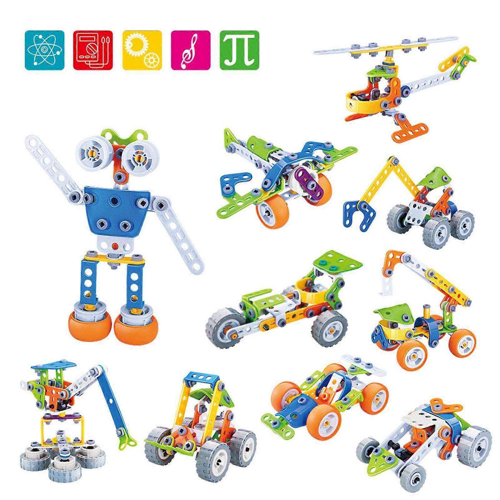 10 - in - 1 Robot Building Kit for 6 - 12 Yr Old Boys（Toy Playsets）