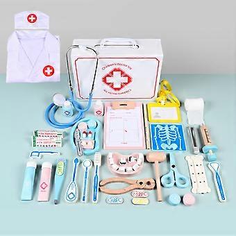 Doctor Kit for Kid Doctor Playset with Stethoscope Medical Toy Pretend Roleplay Doctor Costume for 3-6 Years Toddlers