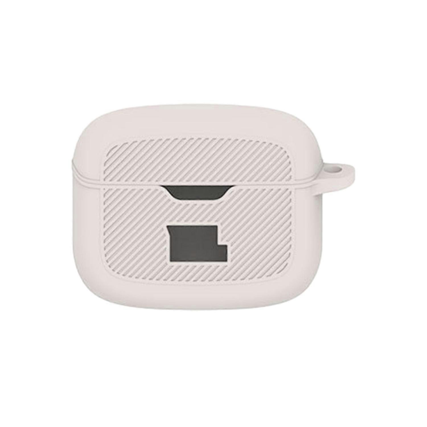 Silicone Headphone Protective Case Dustproof Waterproof Solid Color with Hanging Buckle Wireless