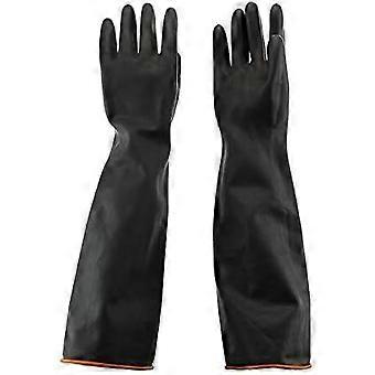 55cm Gants en Latex Rsistant aux Produits Chimiques Gants de Protection en Caoutchouc tanche Rsistant aux Acides/Alcalis pour Industrie, Mnage, Lavage