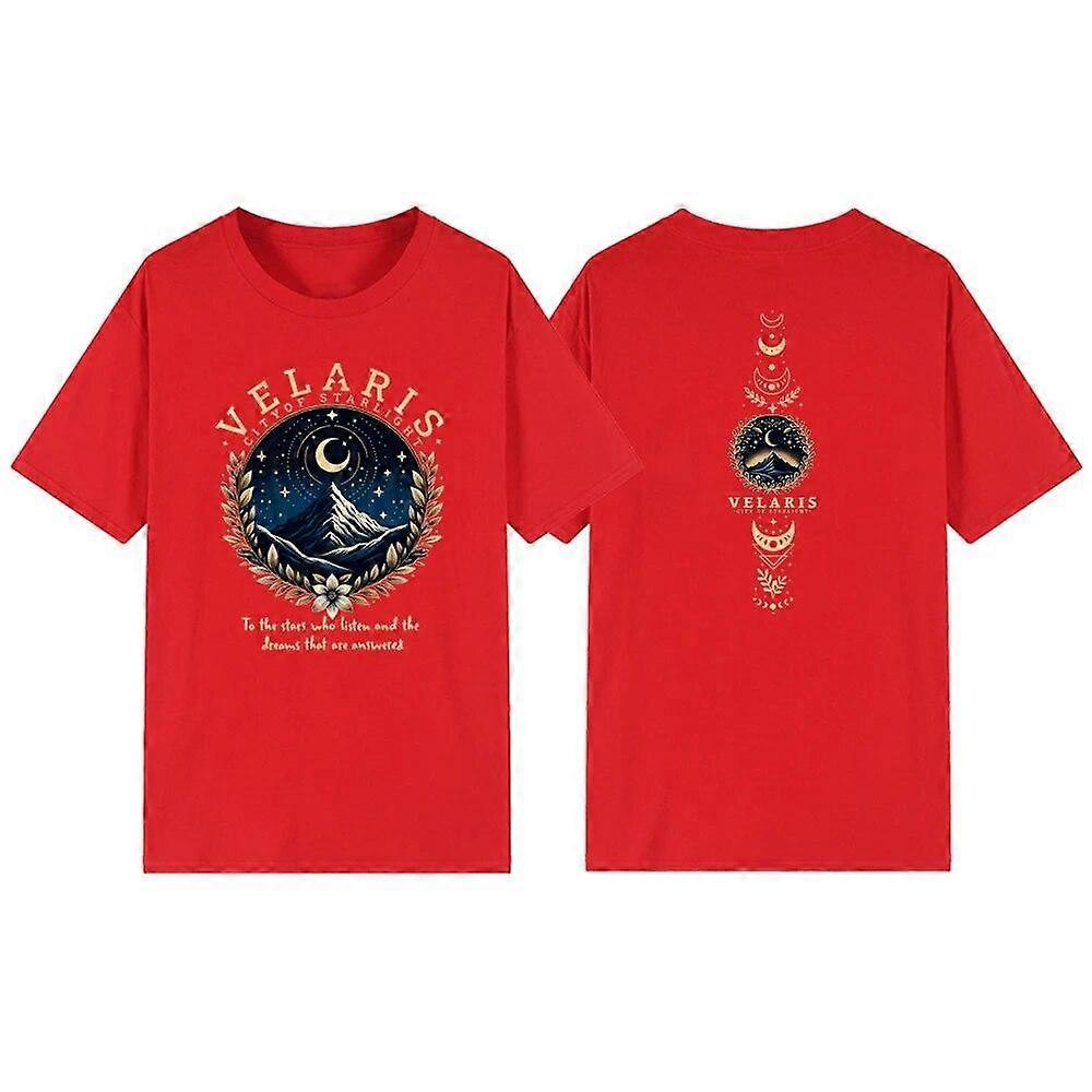 Velaris City of Starlight T-Shirt ACOTAR T-Shirt The Night Court T-Shirt Frauen Grafik T-Shirts Vintage T-Shirt SJM Merch Shirt Top