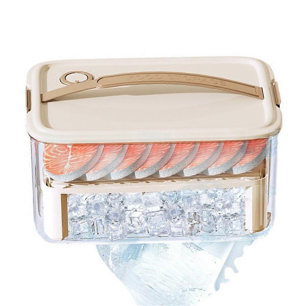 キャンプ用食品収納ボックス - ピクニック、旅行、アウトドアアクティビティ用の密封された新鮮な保存容器、