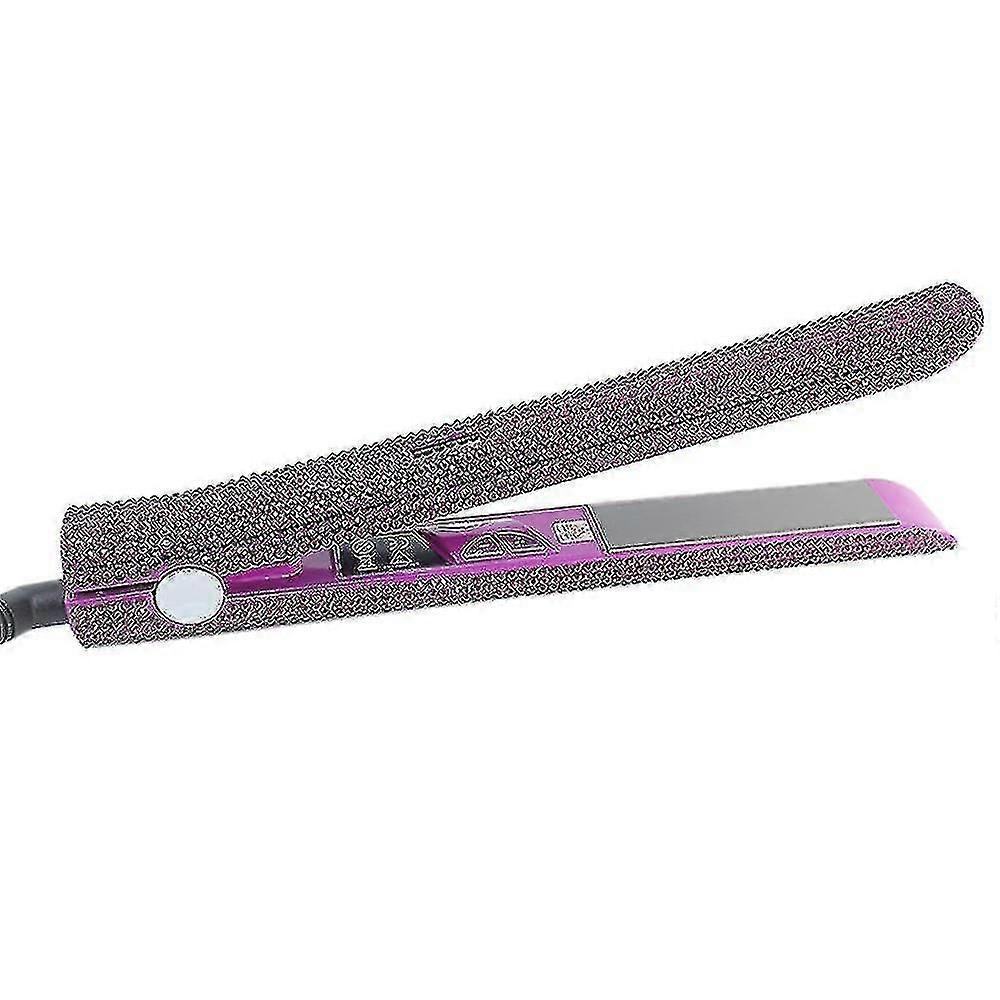 Professional Straightener And Curler, Dorisilk Titanium Flat Iron Diamond Straightener, 2 In 1 Straight Curler -ys