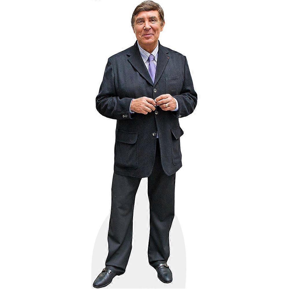 Jean-Pierre Foucault (Black Suit) Cardboard Cutout (lifesize OR mini size). Standee. Stand Up.