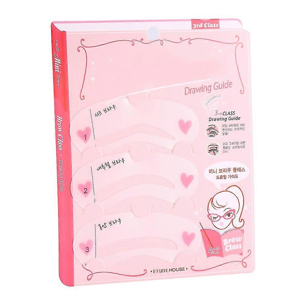 Magic Eye Brow Class Drawing Guide - 3pcs Set Eyebrow Stencil Card Template