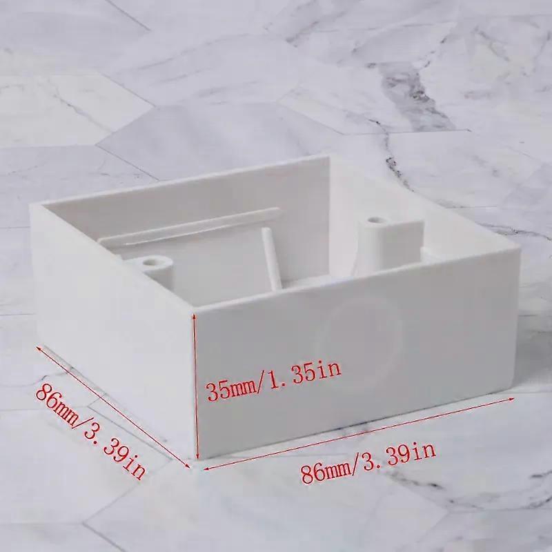 86 X 86mm Waterproof Wall Plate Junction Box Back Plate Box Outer Side Back Box