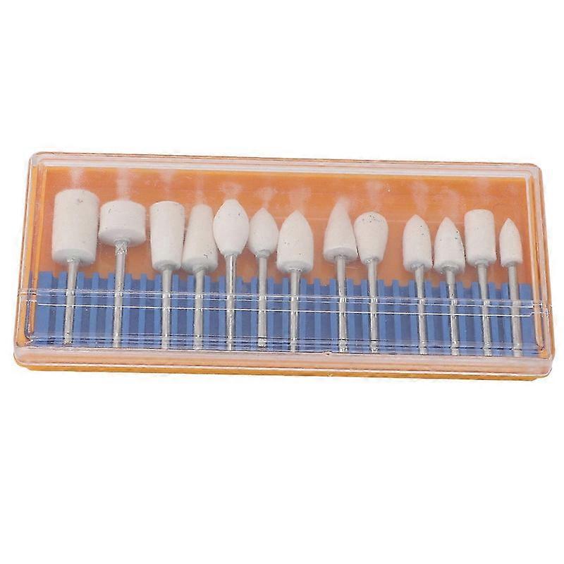 13Pcs Wolle Schleifkopf Set Multi Shaped Bits Wolle Polierbit für Jadestone Keramik Glas Metall FG05