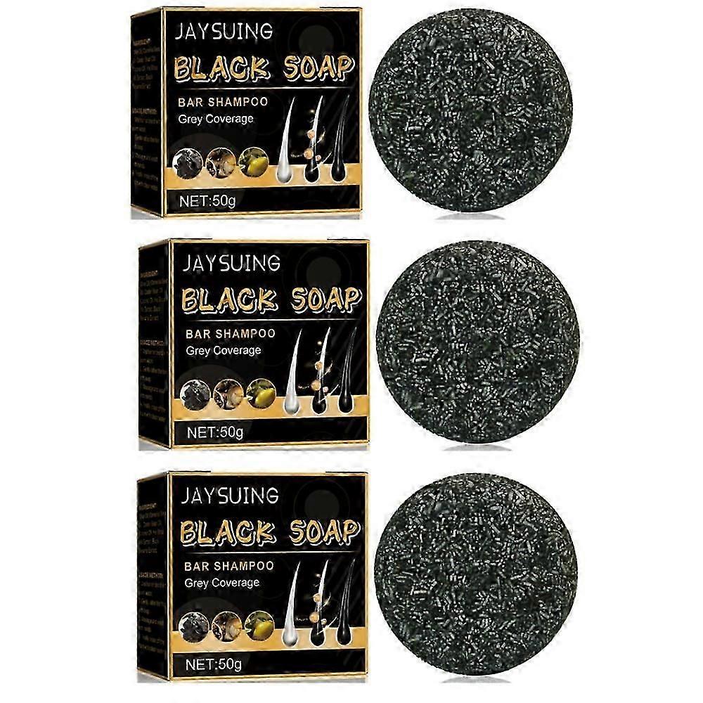 3 stks spartaanse grijze haar reverse bar manen grijze reverse bar, haar darken bar zeep voedt