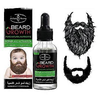 Fast Growing Beard Serum Mustache Facial Hair Grooming Beard Growth Oil for Men