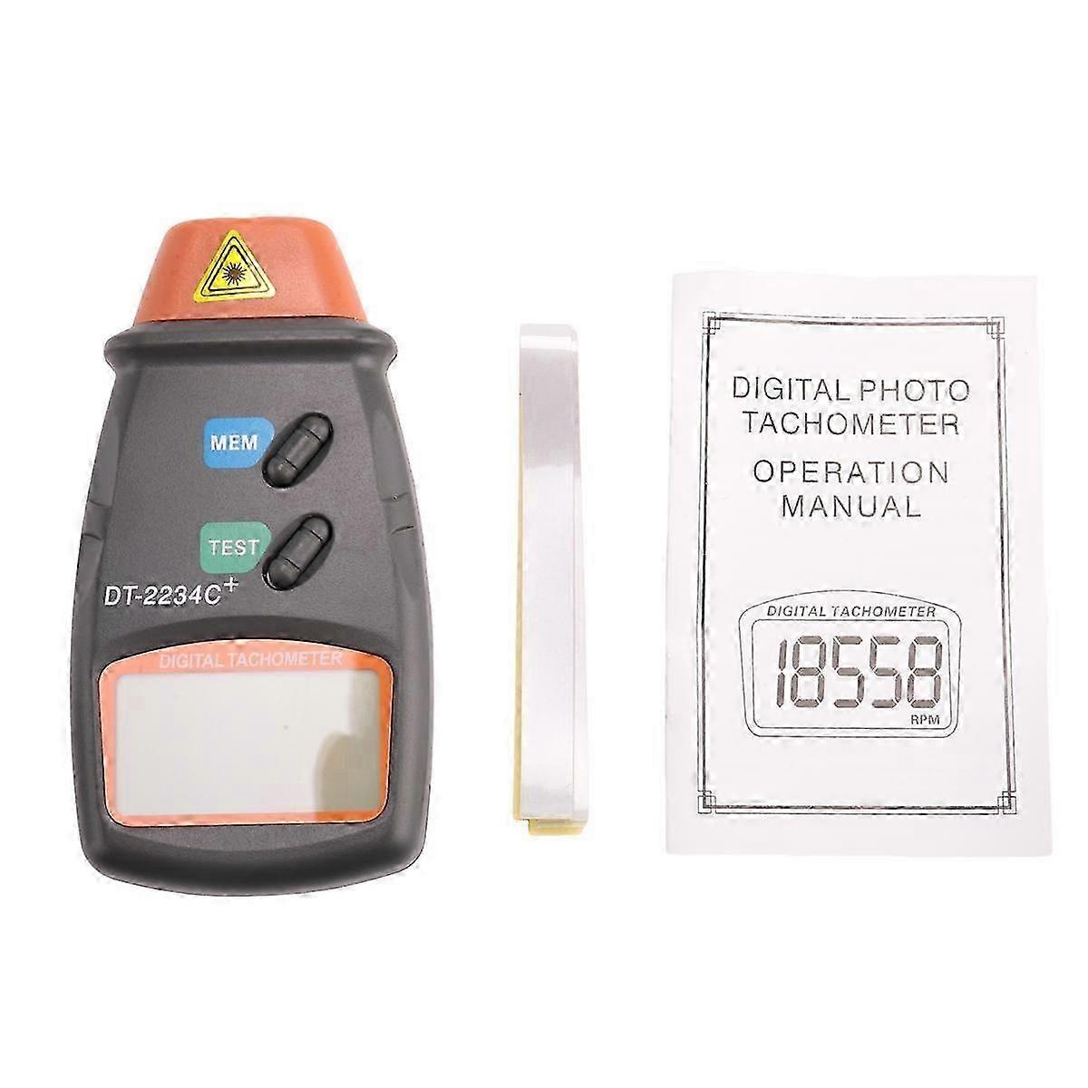 Digital Tachometer Rpm Meter Non- 2.5Rpm-99999Rpm Lcd Display Speed Meter DT2234C Tester Speed RPM
