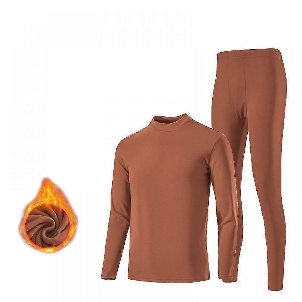 Set intimo termico da uomo, felpato e pile double-face spazzolato per un calore extra