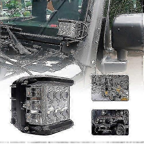 Three-sided LED Work Lights with Side Illumination - Daytime Running Lights