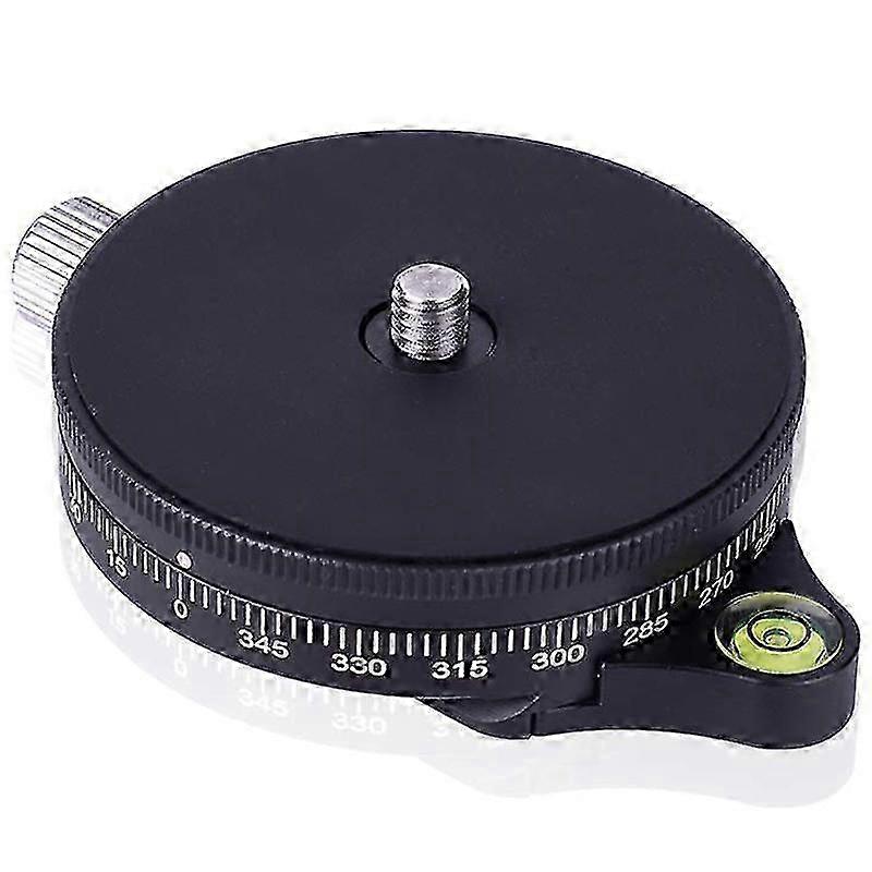 Aluminum Panoramic Ball Tripod Head with 0.95cm Screw and Bubble Level - for Camera Pan Base