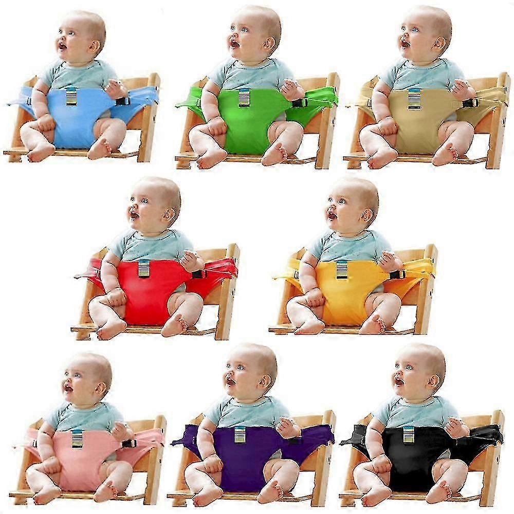 Baby Dining Chair Safety Seats with Straps, Toddler High Chair Harness Belt, Portable Feeding Booster Seat Strap