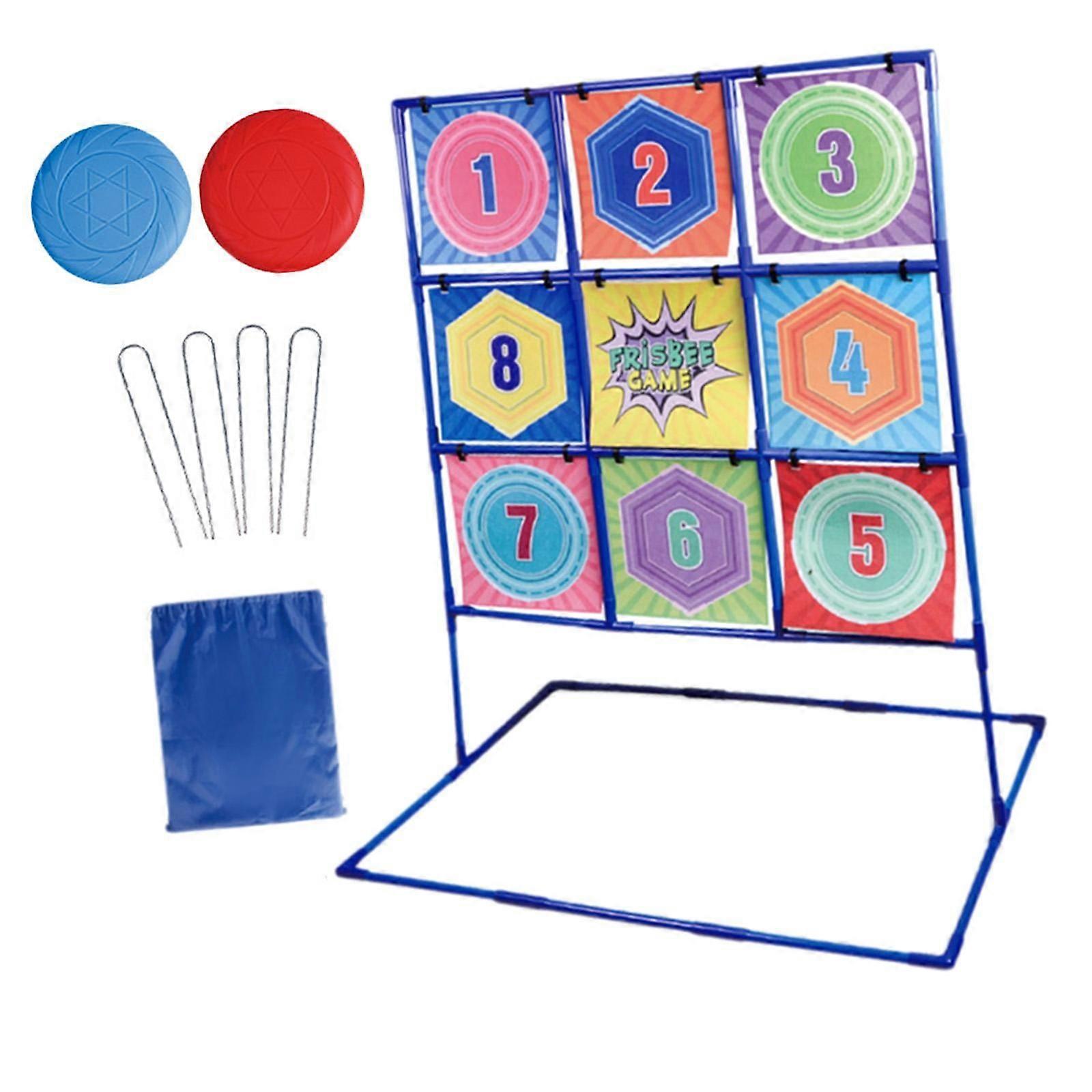 Flying of Disc Set Catching Game Comfortable Gripping Portable Throwing Disc 2 random colors