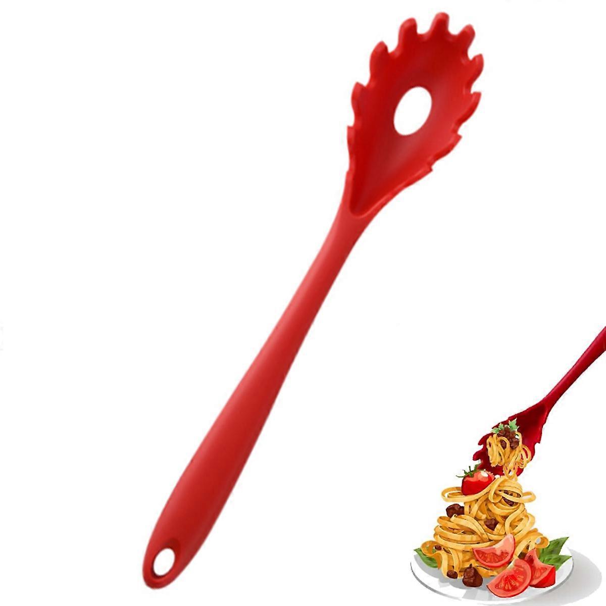 Silicone Spaghetti Spoon Fork Pasta Noodles Scooper Multi-functional Kitchen Cooking Utensil