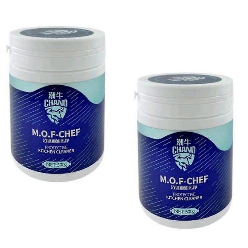 2Pcs All-purpose Powder Cleaner Agent Heavy Dirt Cleaning Agent Kitchen Powerful
