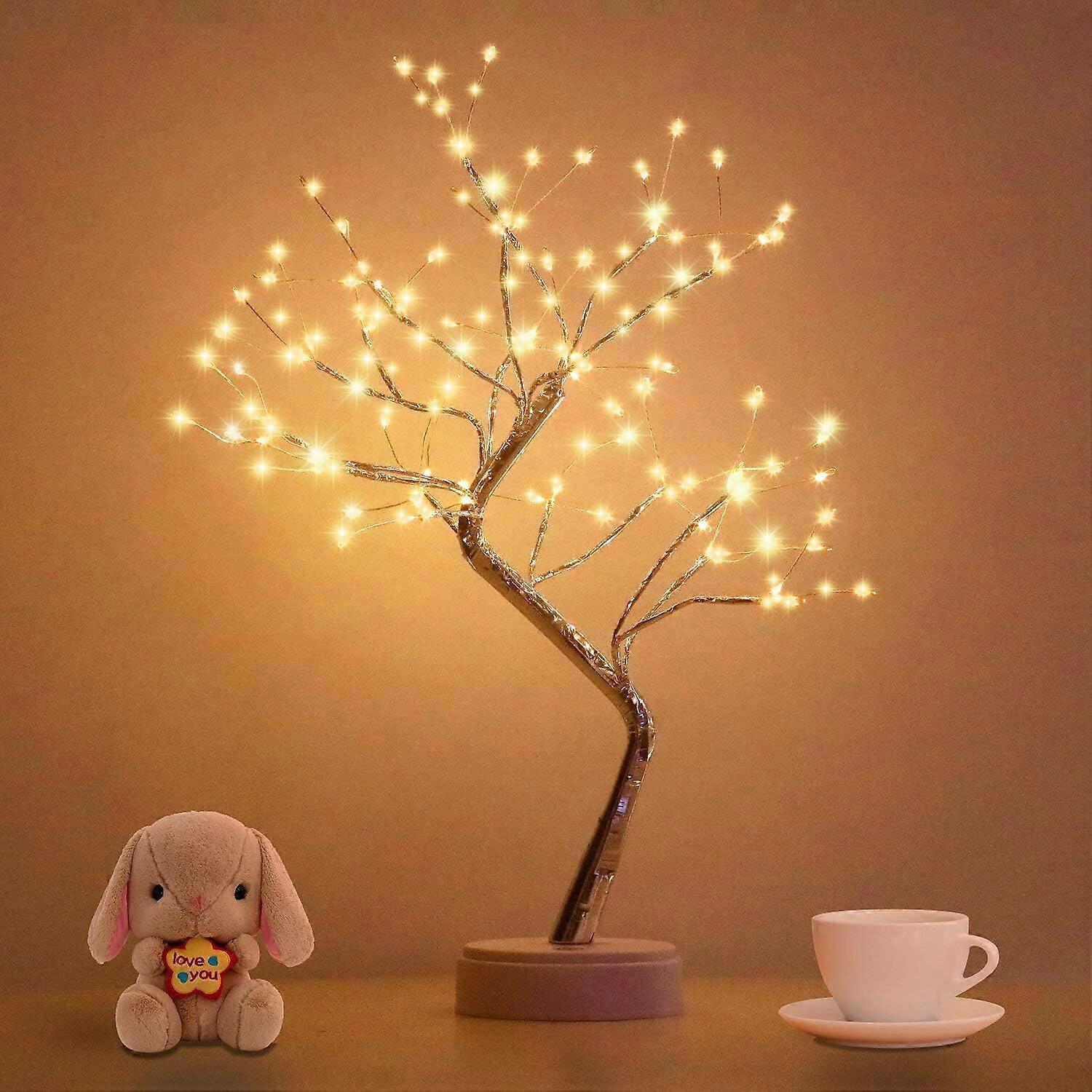 LED desktop bonsai tree light, beautiful tree light for living room, cute night light