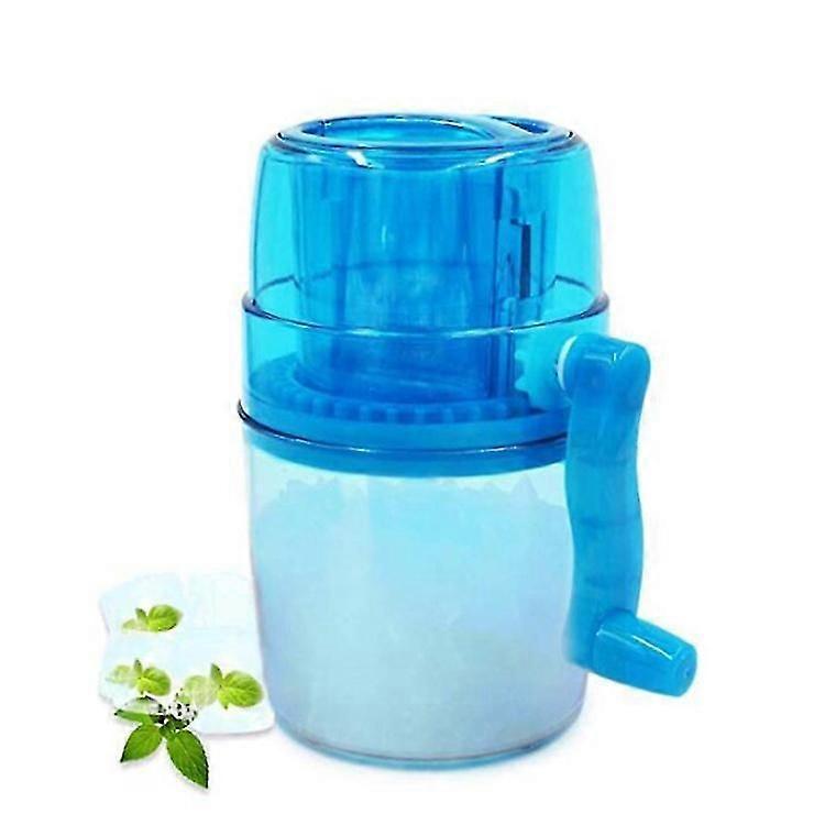 Home Mini Hand Crank Ice Crusher Snow Cone Maker Portable Crushed Ice Maker
