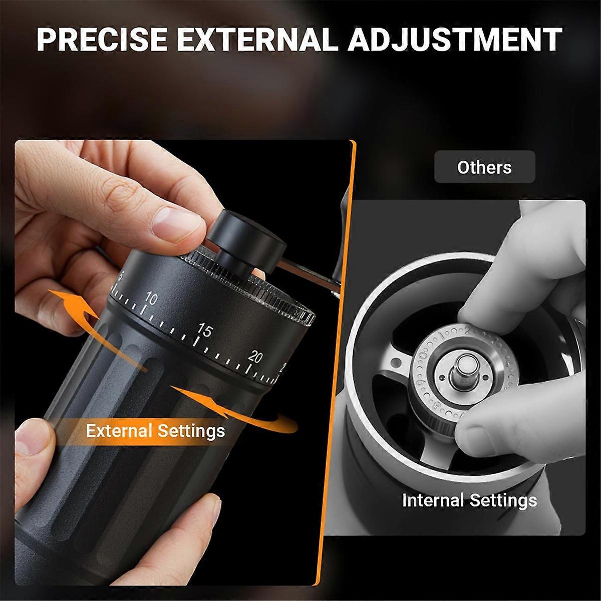 Mini Manual Coffee Grinder with 40 Adjustable Settings