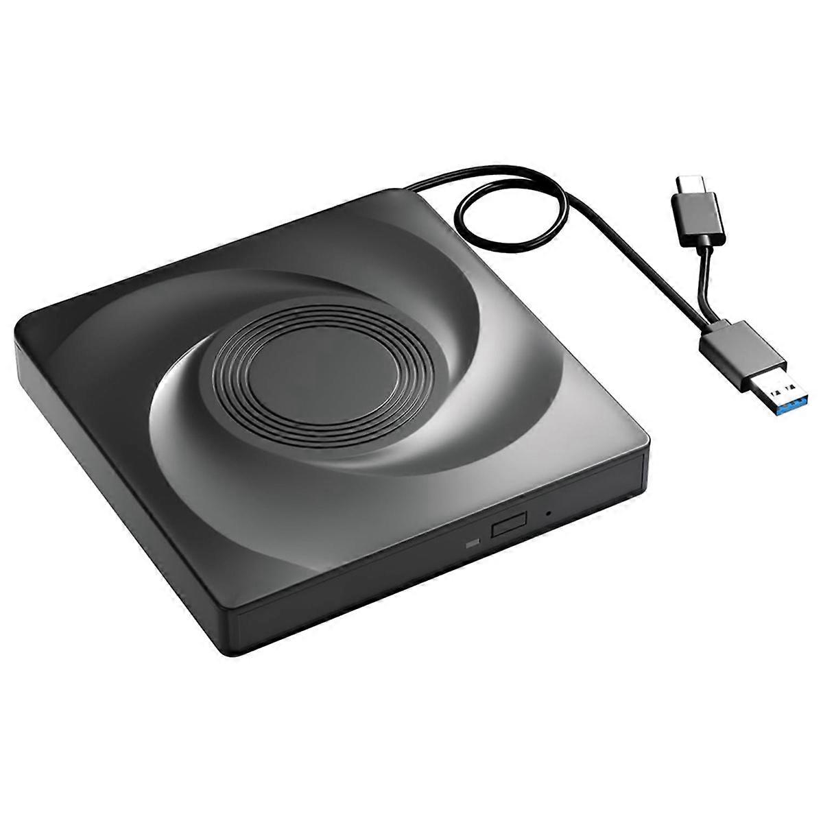 External CD/DVD Drive Burner, CD ROM DVD Player Portable CD Reader for Laptop PC 11/10/7 Linux OS