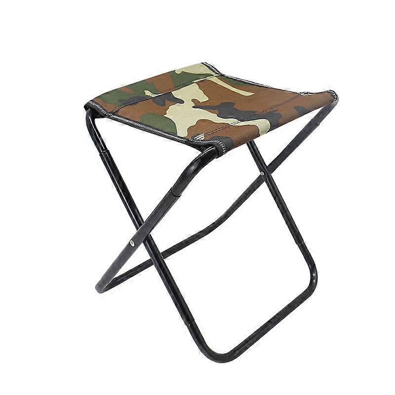 Camouflage Mini Folding Stool Lightweight Portable Camping Chair with Waterproof Fabric and Compact Design