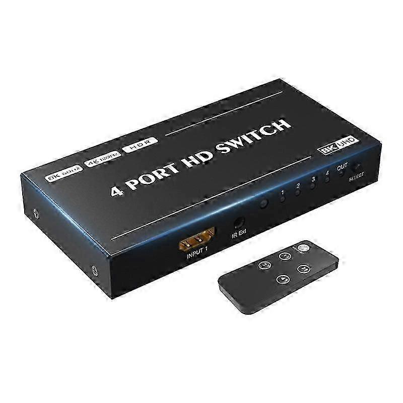 8K HD Switcher 4 Port -kompatibler Switcher 4 in 1 Out Splitter 8K 60Hz Game Projector Home Converte