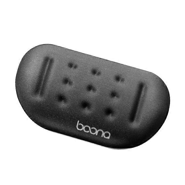 Silicone Memory Foam Mouse Pad-Ergonomic Wrist Support,(Black)