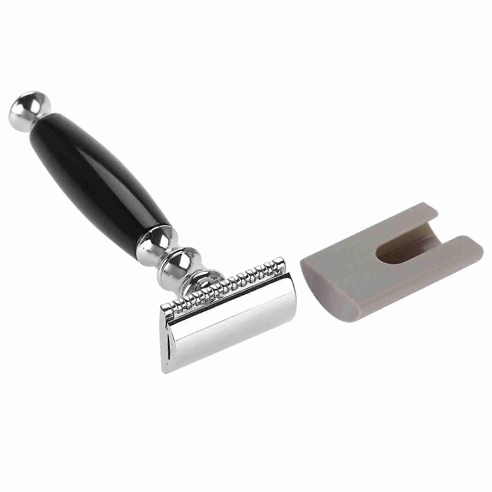 Stainless Steel Beard Shaping Template with Razor and Mustache Shaving Set Knife Head Cover for Precise Grooming and Styling Tools
