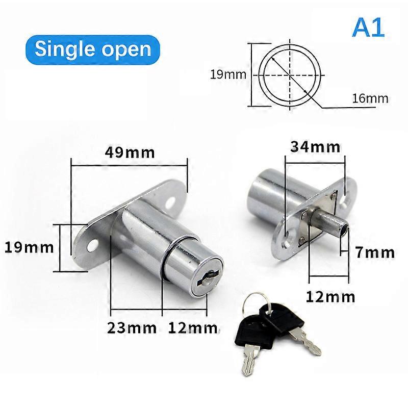 Drawer Push Lock Sliding Door Showcase Cupboard Cabinet Locks Window Security