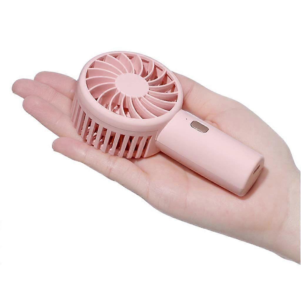 Portable Mute Rechargeable Handheld Fan (Pink)