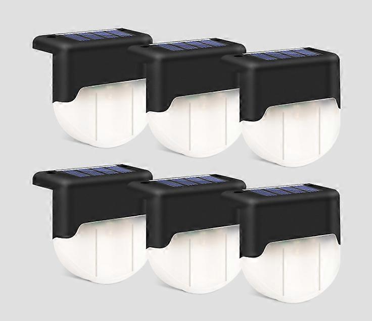 Solar Lamp Solar Step Light for Yard (Brown (Warm Light 6pcs)