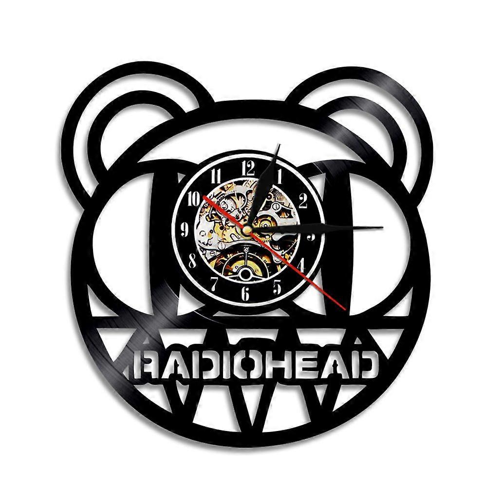 Link retro record remote wall clock