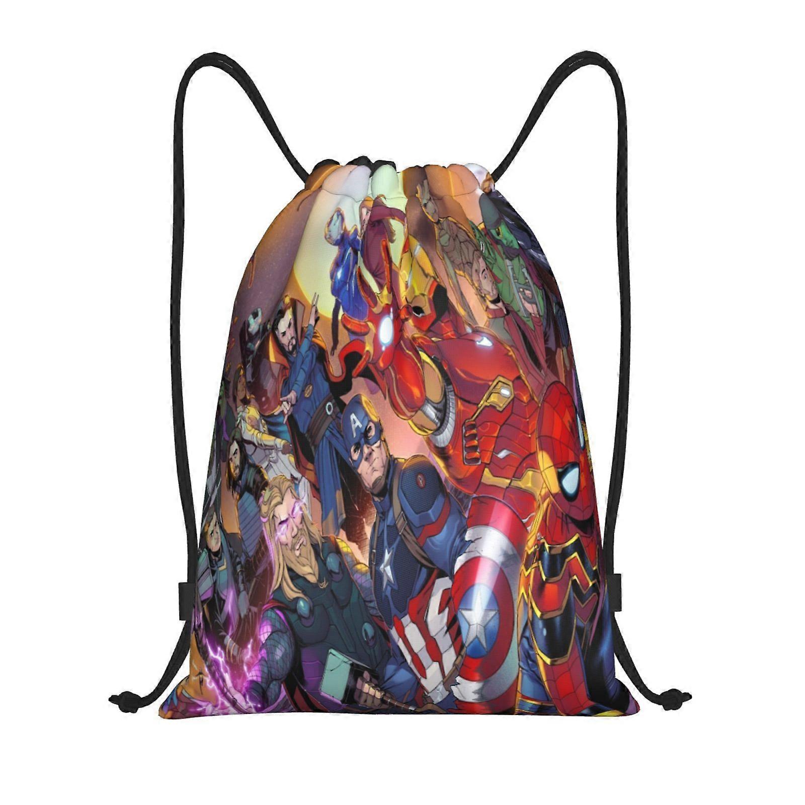 r93 Marvel Comics Canvas double shoulder backpack quick access and comfortable fit i93