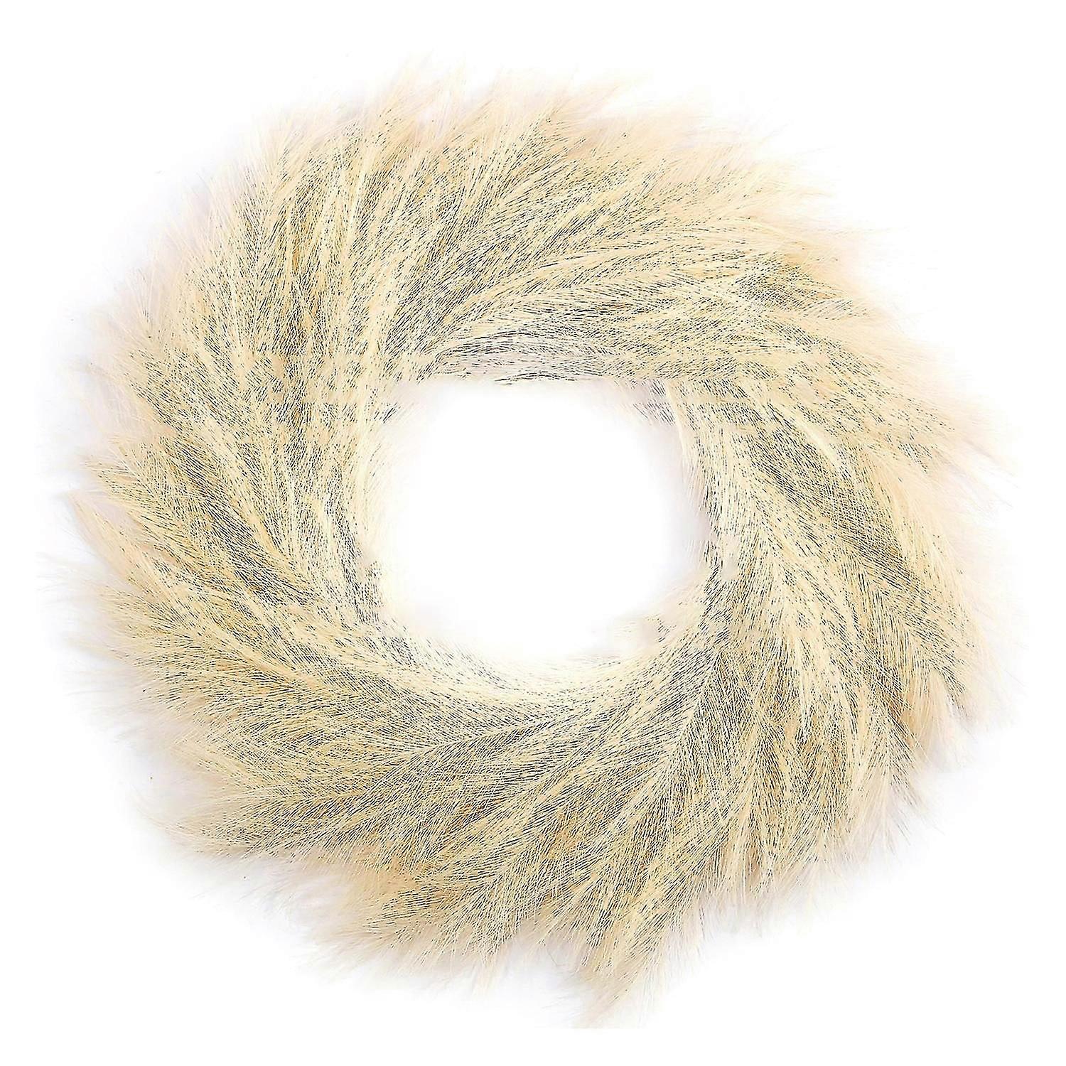 Pampas Grass Wreath Realistic Looking Non-Wither Artificial Farmhouse Pampas Grass Garland DIY Wreat