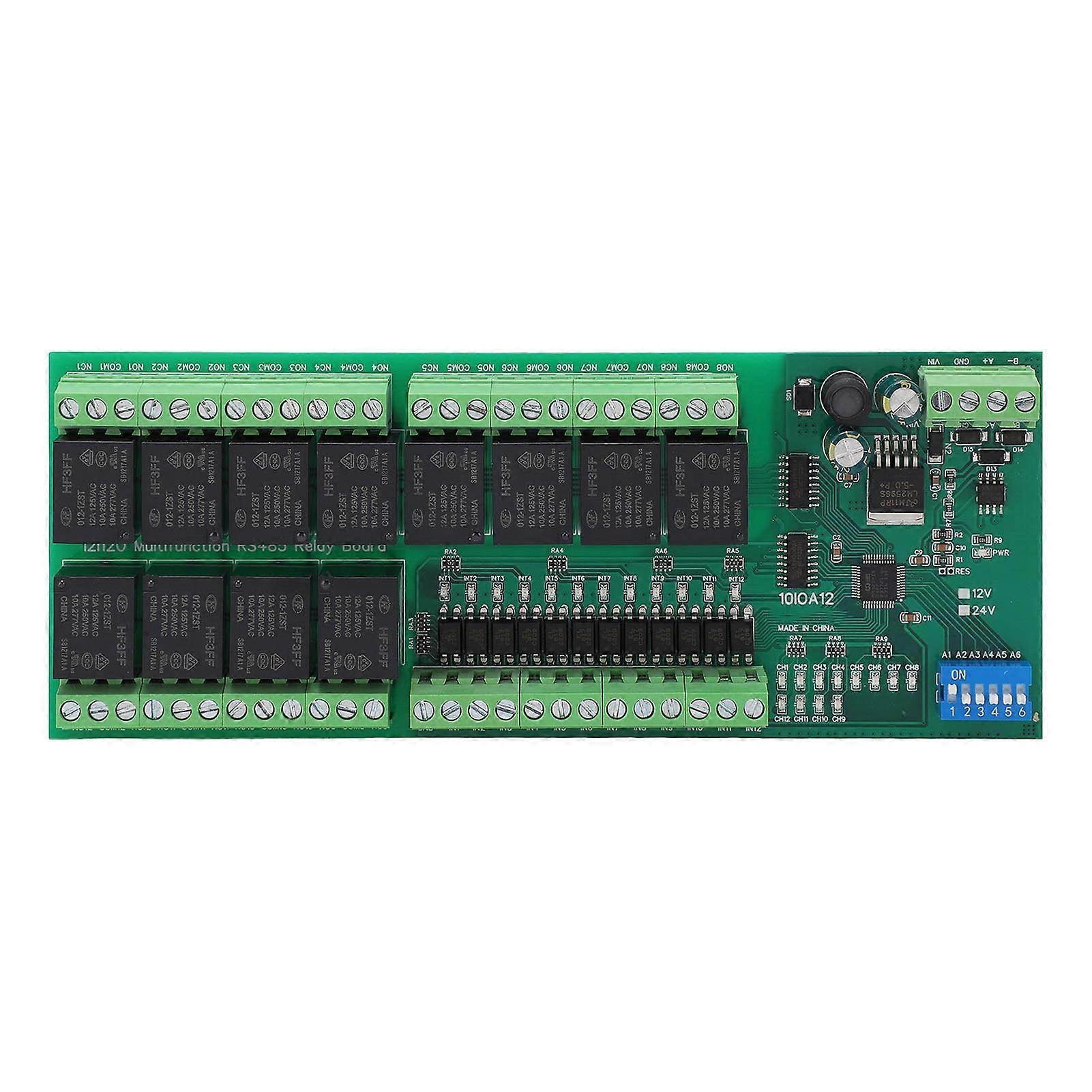12 Channel Module Surge Protection Function 12 Optically Isolated Input Hardware Reset Relay Board