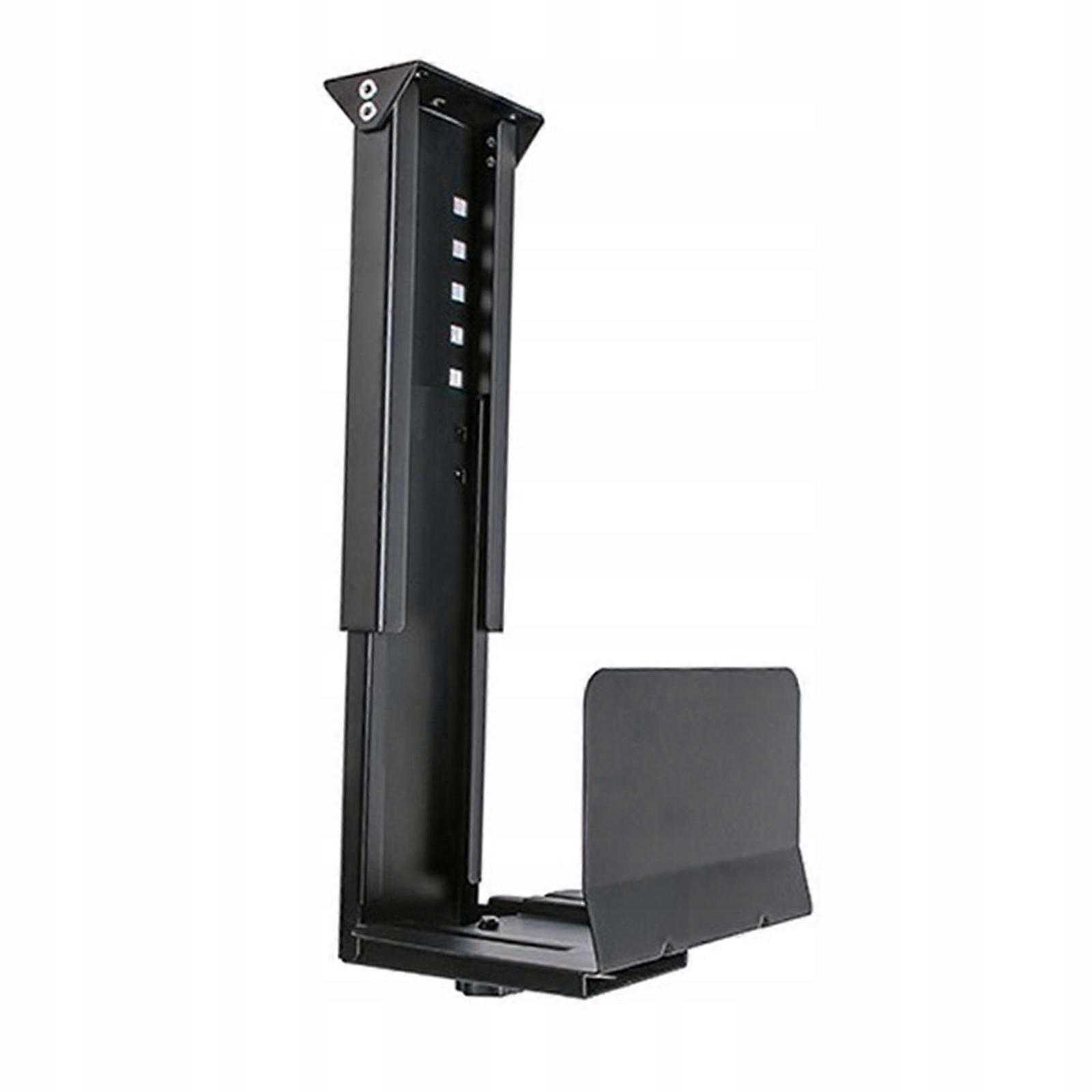 Computer Host Bracket Adjustable Anti Corrosion Load Bearing 25kg Black