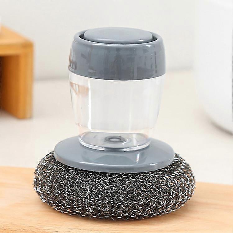 Multifunctional Push-Type Cleaning Brush Kitchen Detergent Automatic Liquid Addition Dishwashing Brush