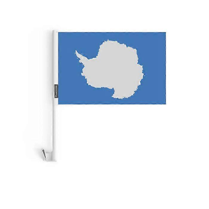 Car Flag Antarctica – 14 x 21 cm – Polyester Fabric – Window Attachment – 10 pieces