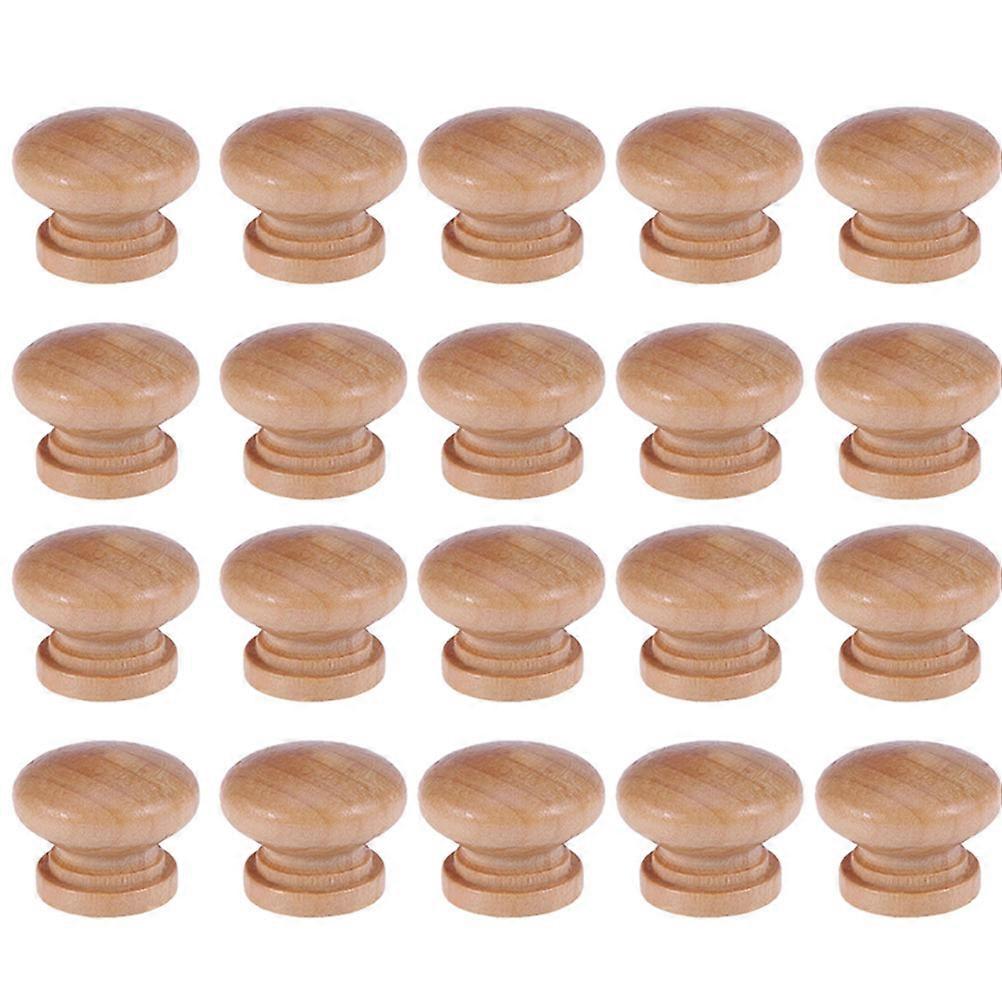 Wooden Wardrobe Pulls, Classic Mushroom Shape Knobs