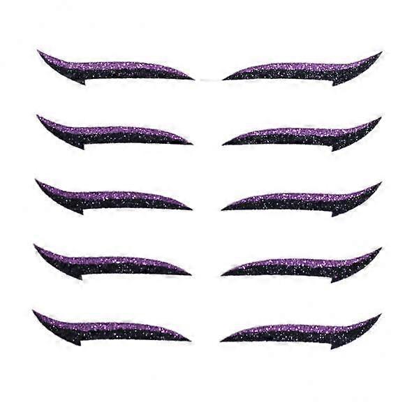 2xLazy Eyeliner Stickers, Eyelid Tape Self- Instant Eyeshadow Shiny Eye Line
