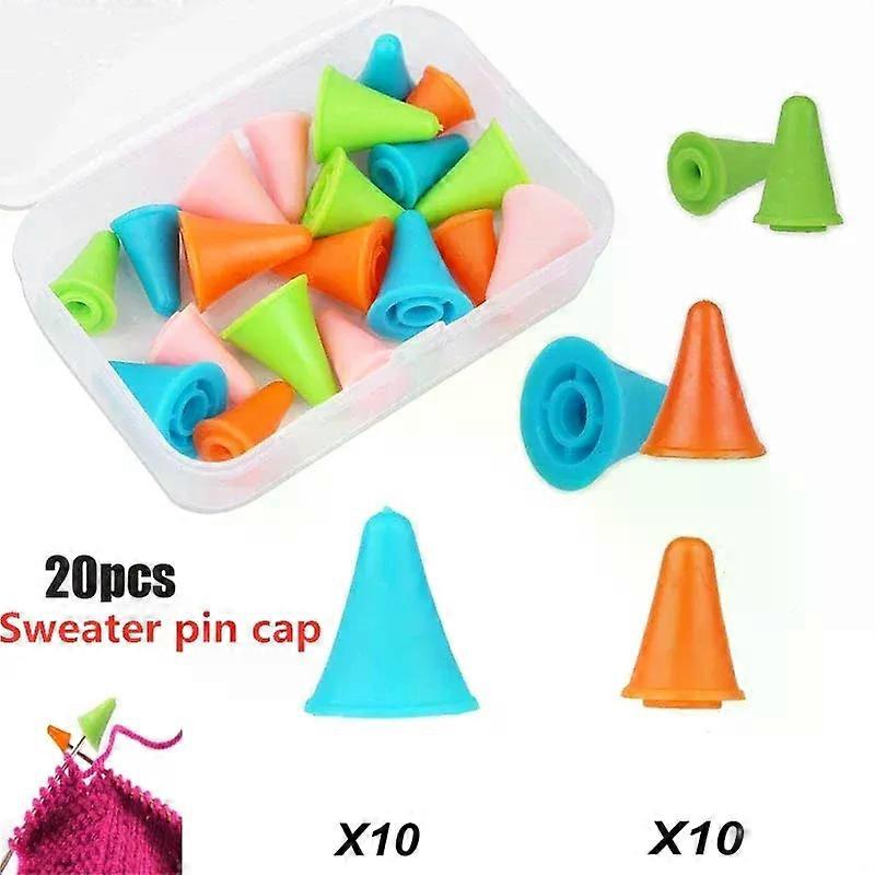 Delysia King Sweater needle cap knitting needle point protector with plastic box