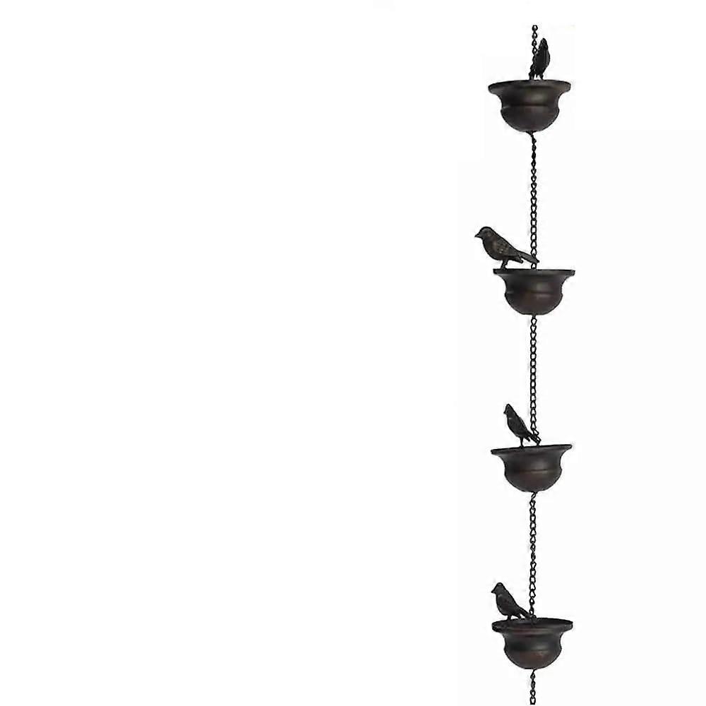Outdoor rain chain for gutter drainage Hanging chain for efficient water flow Decorative garden function Rustresistant Easy tallation Ref: 6747