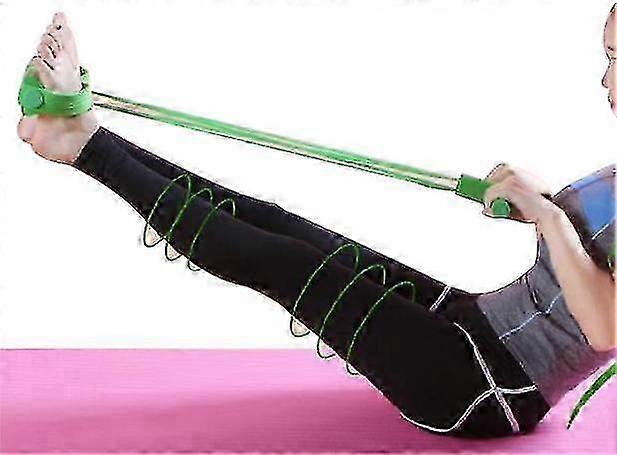 筋力トレーニングのためのポータブル調整可能なシットアップアシスト - グリーン