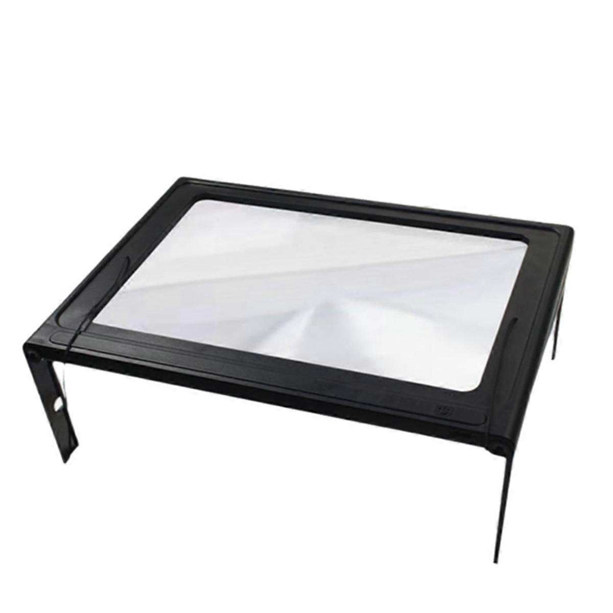 Reading Magnifier 3X Large Full Page Foldable Desktop Magnifying Glass with LED Lights for Seniors