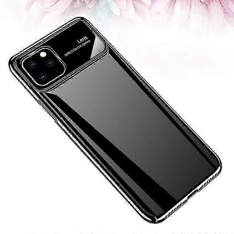 full body coverage phone case shatter-resistant mirror plane phone shell suitable for certain brand (6.1 inches, black)