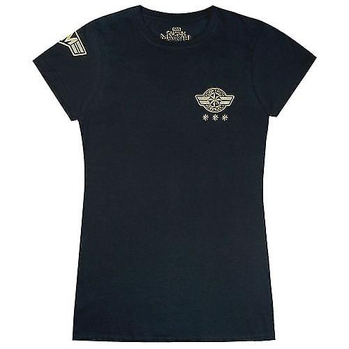 Captain Marvel Womens/Ladies Shield Pocket Placement T-Shirt