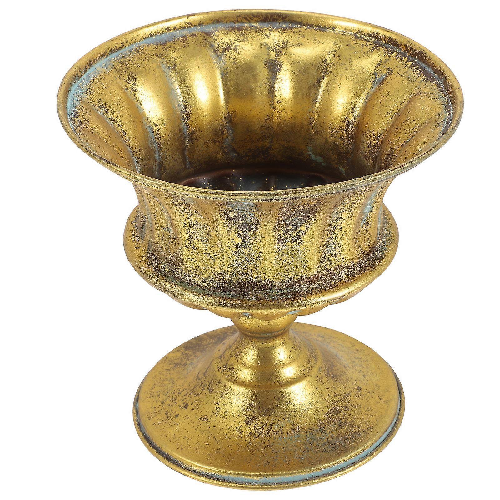 Urn, Solid Iron Planter Adding Elegance to Any Setting